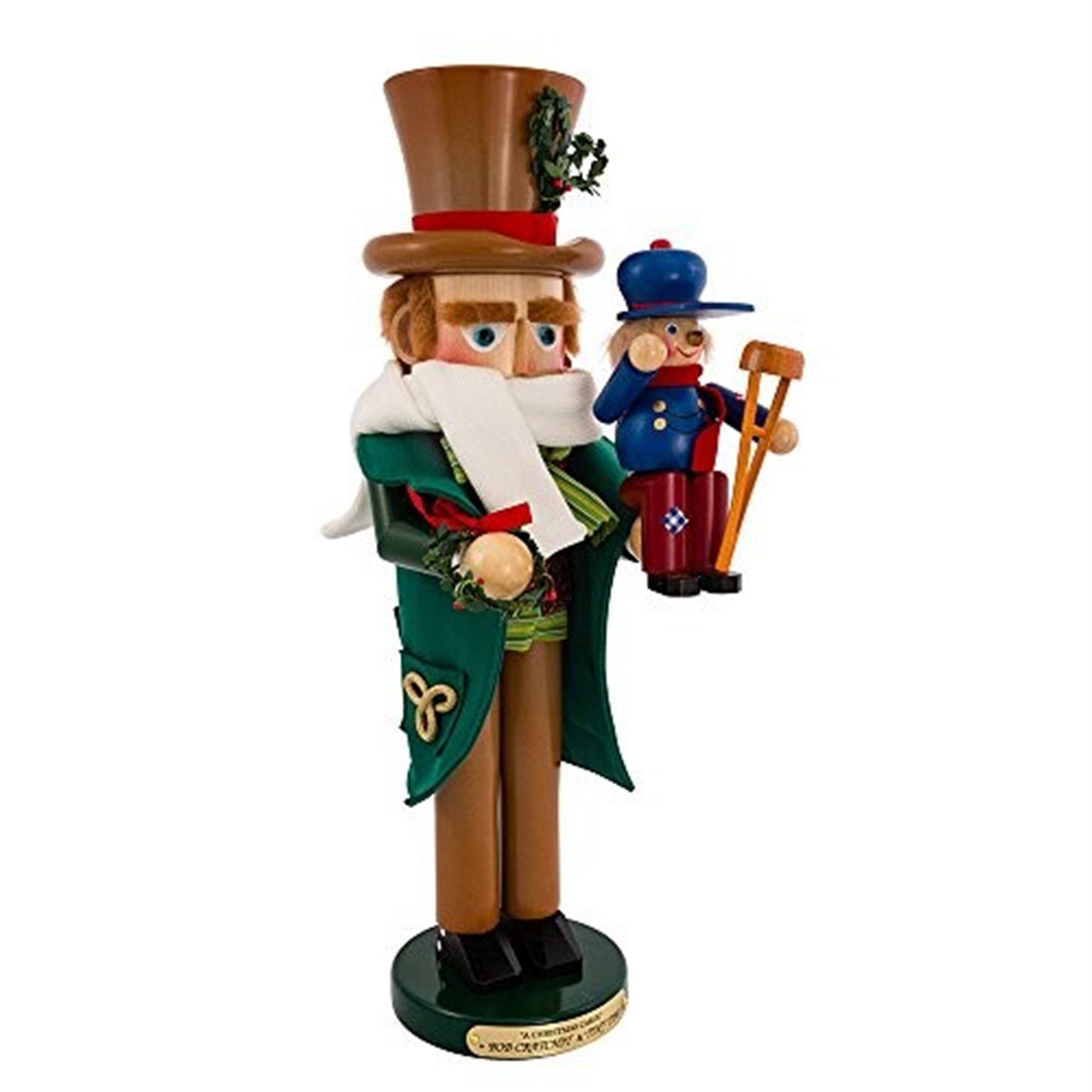 Steinbach Limited Edition Bob Cratchit w/ Tiny Tim Nutcracker, 17