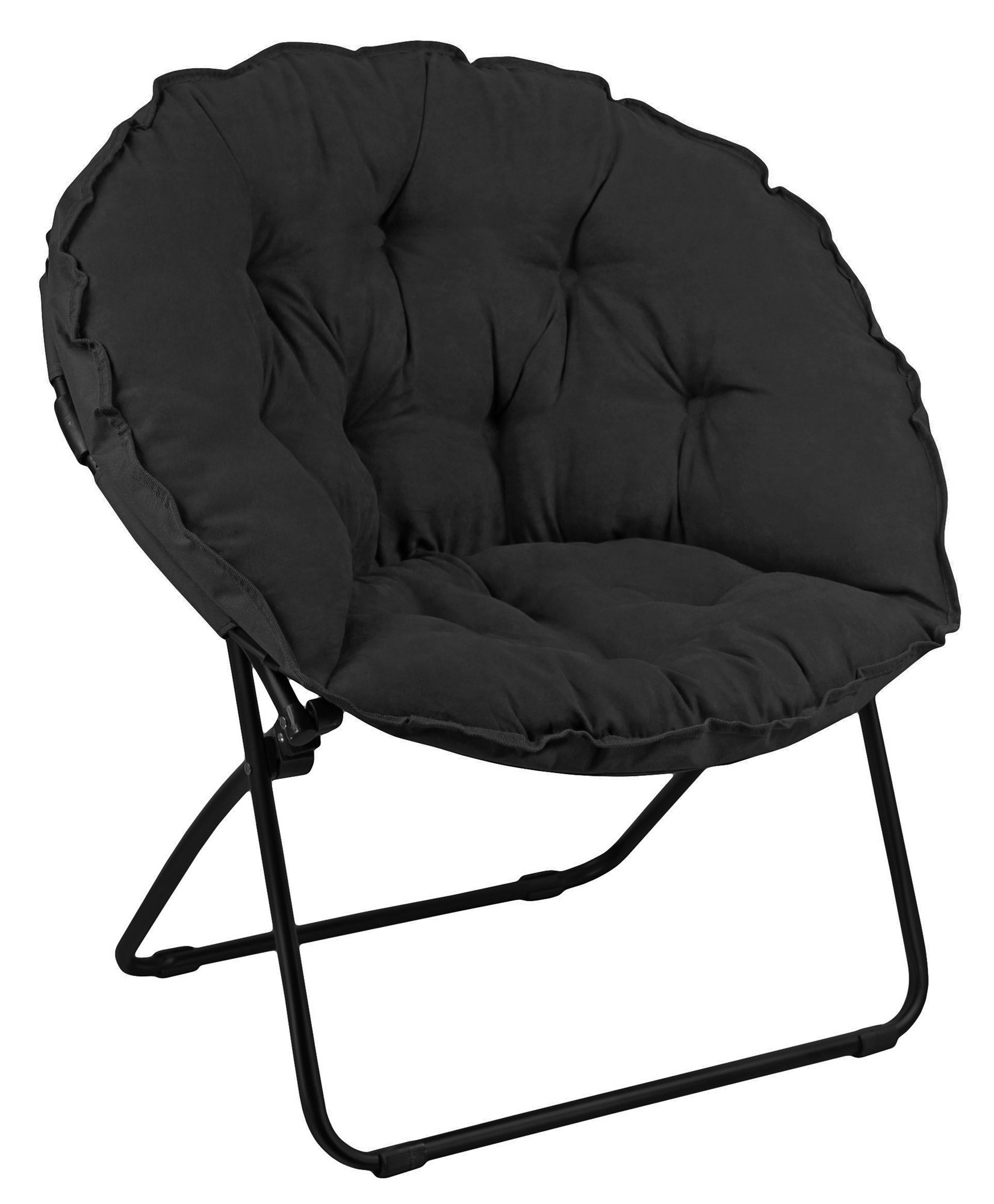 Zenithen Round Foldable Padded Dish/Saucer Chair For Dorm, Bedroom