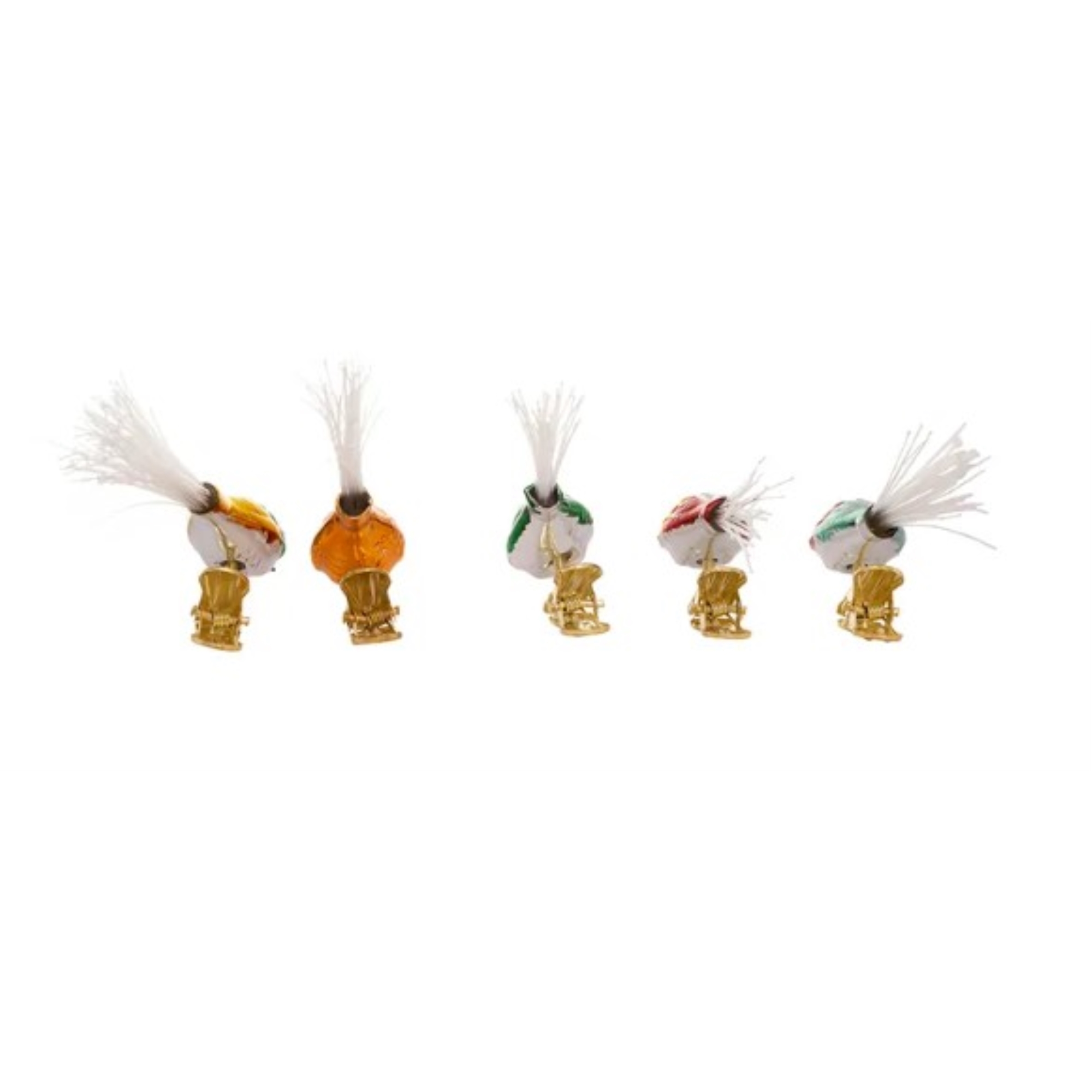 Kurt Adler Weihnachtsornament – Glas, Bunt, 12 Cm, Mit Santa & Patriotischer Maske, Noble Gems Kollektion