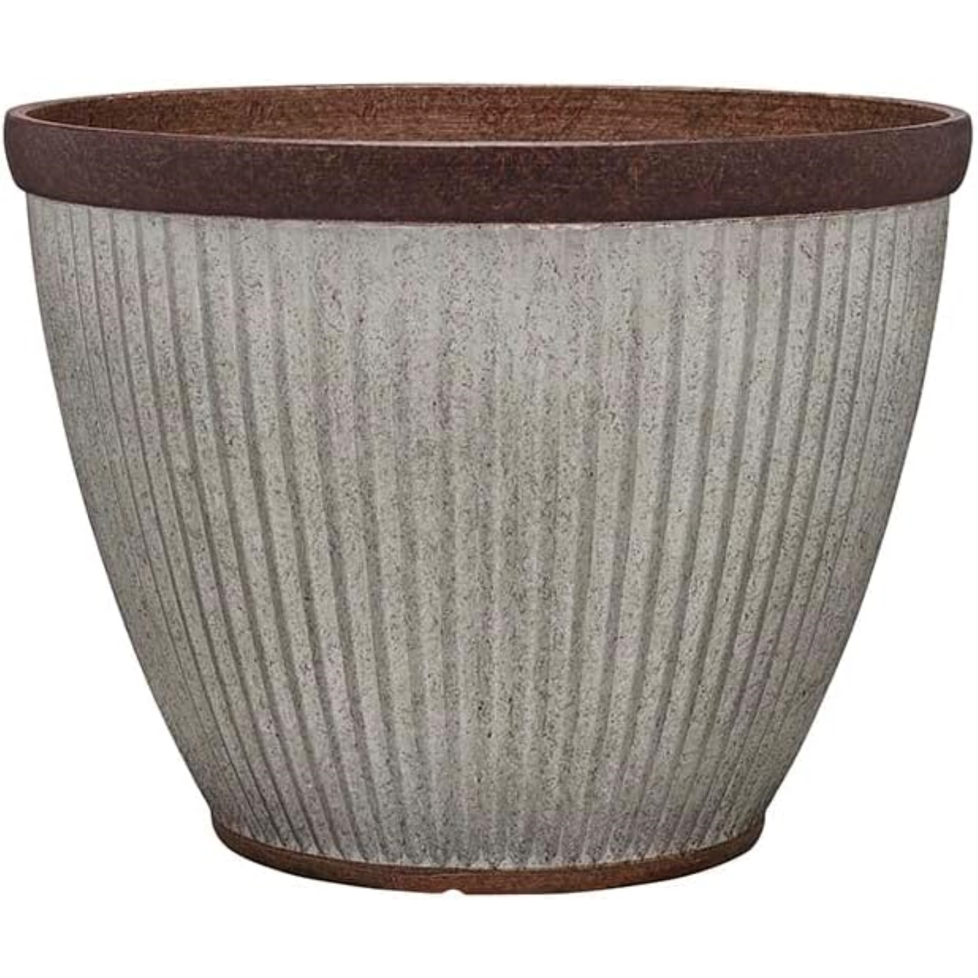 Southern Patio Westlake Blumenampel – Verzinkter Hängekübel Mit Vintage-Look, 30,5 Cm, Silber
