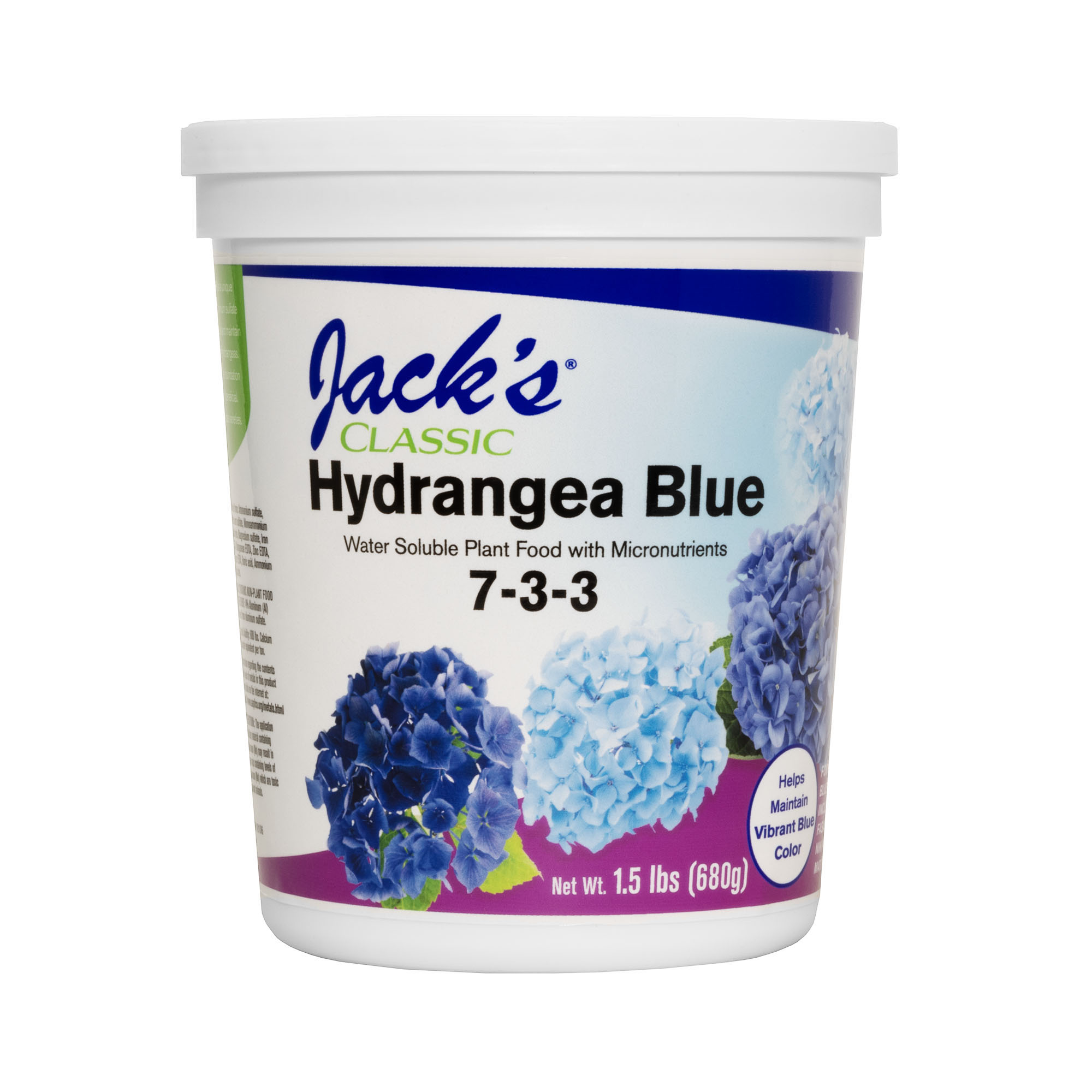 Jack's Classic 7-3-3 Hydrangea Blue Water-Soluble Fertilizer, 1.5