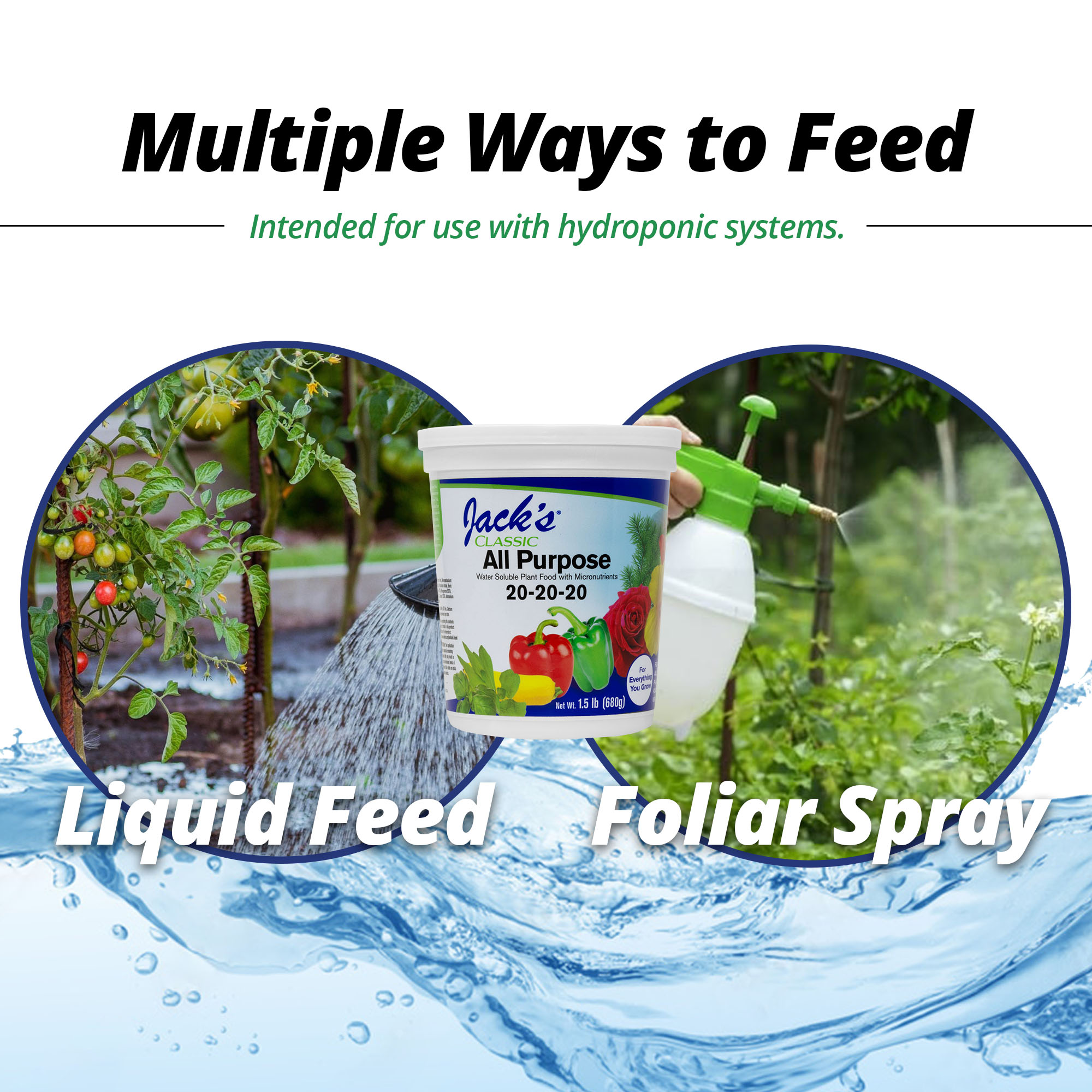 Jack's Classic 20-20-20 All Purpose Water-Soluble Fertilizer, 1.5